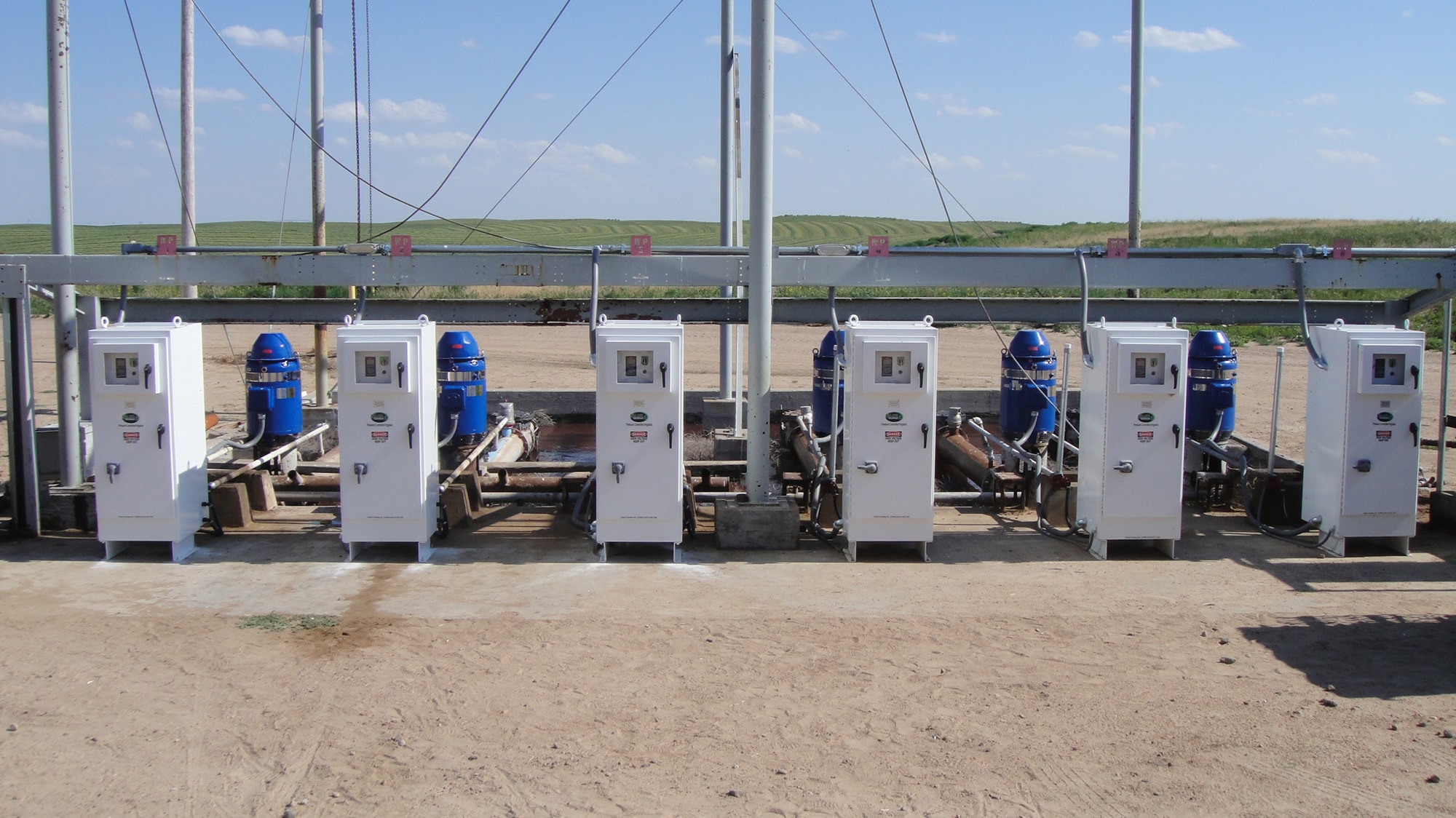 CoolVFD industrial pumping station in the field
